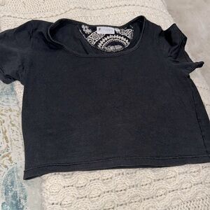 The elephant pants black crop top size medium